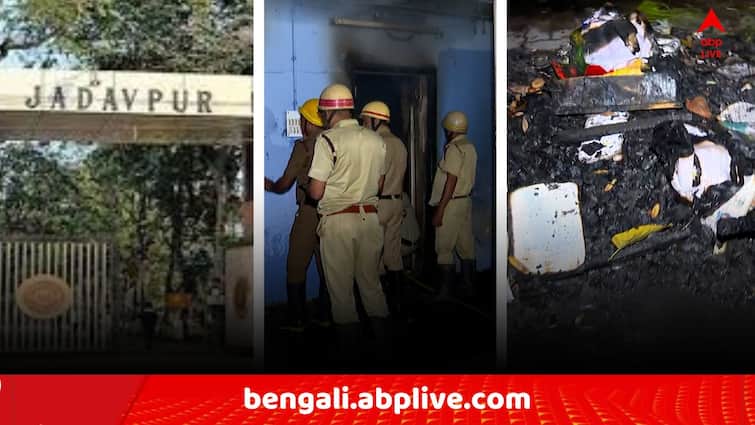 Jadavpur University Violence Mysteriously Fire breaks out at TMC Workers Office  in JU Campus Jadavpur University Fire Incident: রাতে যাদবপুর বিশ্ববিদ্যালয়ের ক্যাম্পাসে আগুন ! ভিতরে ঢুকে আগুন লাগাল কারা ?