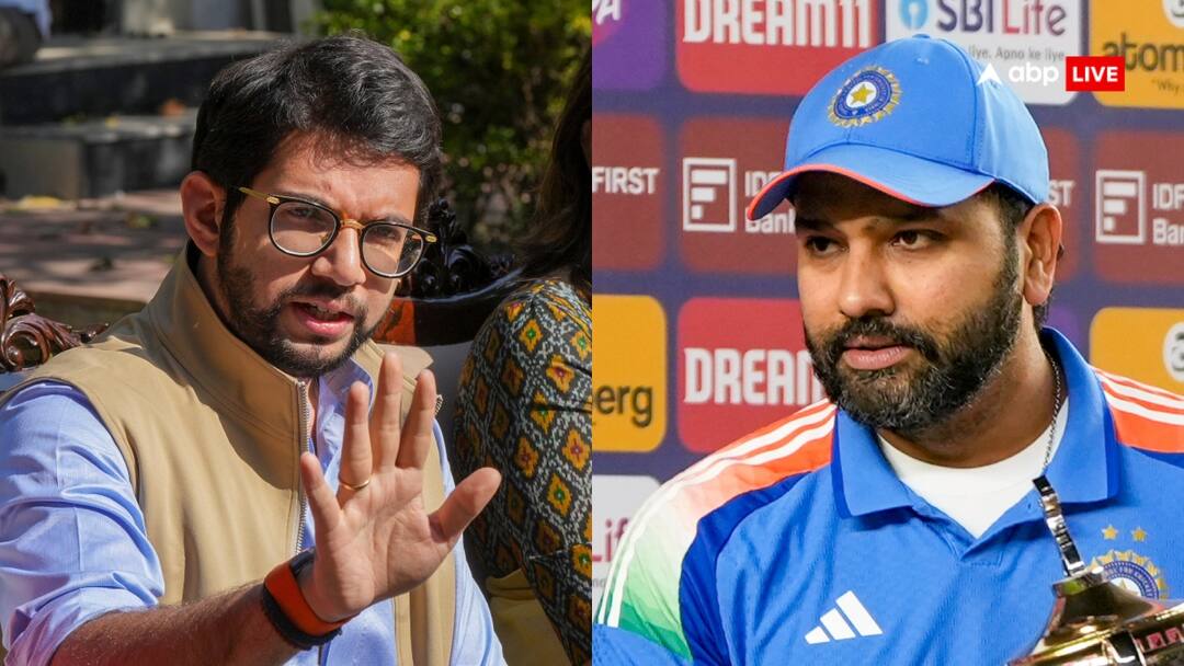 रोहित शर्मा पर कांग्रेस नेता की टिप्पणी को लेकर आदित्य ठाकरे बोले, 'हर एक खेलने वाले का...' Aaditya Thackeray Shiv Sena UBT Faction Leader on Cricketer Rohit sharma Congress रोहित शर्मा पर कांग्रेस नेता की टिप्पणी को लेकर आदित्य ठाकरे बोले, 'हर एक खेलने वाले का...'