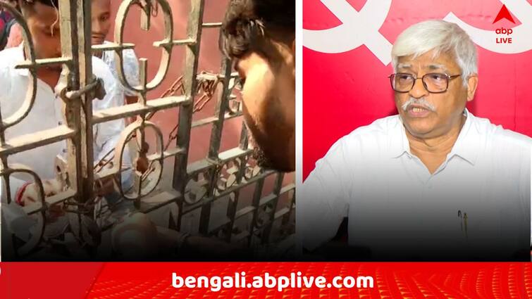 Jadavpur University Chaos  Baruipur CPM Office Locked and Sujan Chakraborty gheraoed by TMCP Jadavpur University Chaos: যাদবপুরকাণ্ডের প্রতিবাদে সিপিএম, বারুইপুরে 'বন্দি' সুজন !
