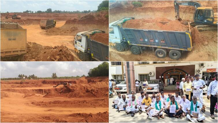 Tindivanam Encroaching red soil quarry Mineral Resources Department ignores it tnn அத்துமீறிய செம்மண் குவாரி; அடியாட்களை கொண்டு மிரட்டல் - கண்டுகொள்ளாத கனிமவளத்துறை