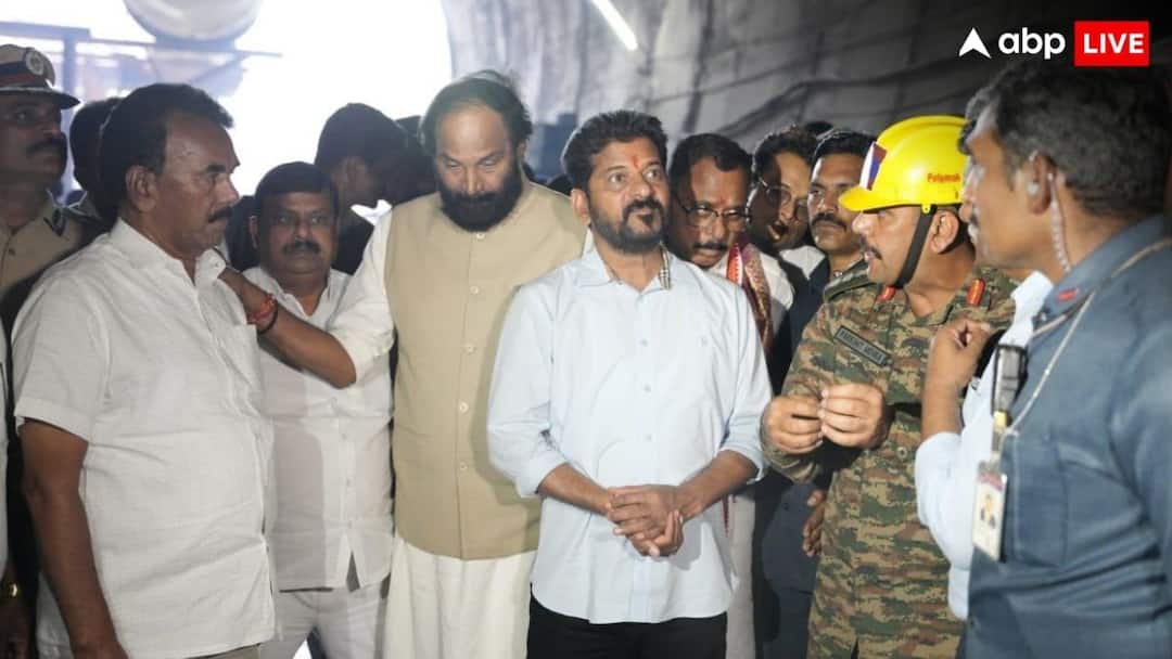 telangana tunnel collapsed SLBC project cm revanth reddy visit location ...