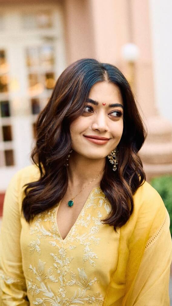 Rashmika Mandanna Glows Like Sunshine In A Yellow Suit