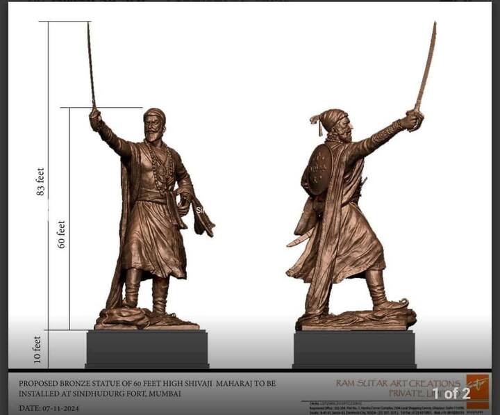 मालवण किल्ल्यावर शिवरायांच्या पुतळा उभारणीला आजपासून सुरुवात झाली असून महाराजांचा 60 फूट उंच पूर्णाकृती पुतळा उभारला जातं आहे. मागील दुर्घटना लक्षात घेता ह्या वेळी प्रशासनाकडून विशेष खबरदारी घेतली जातं आहे.