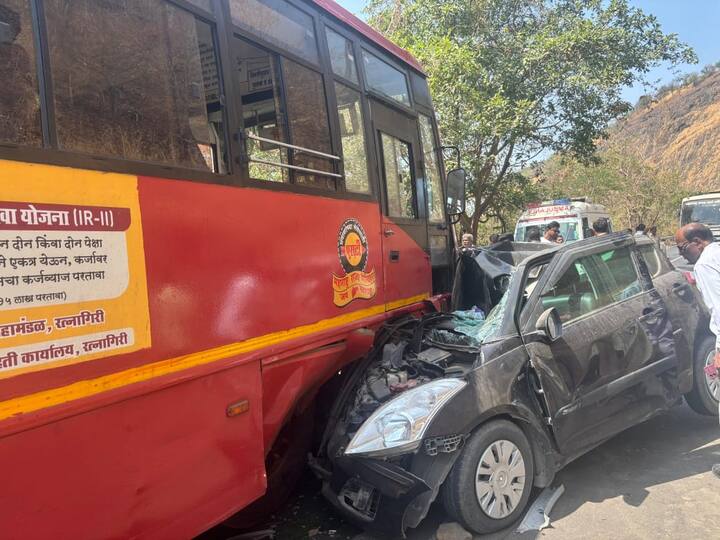 रायगड जिल्ह्यातील ताम्हिणी घाटात कार व एसटी बसचा भीषण अपघात झाला असून या अपघातात दोन जणांचा जागीच मृत्यू झाल्याची दुर्दैवी घटना घडली.