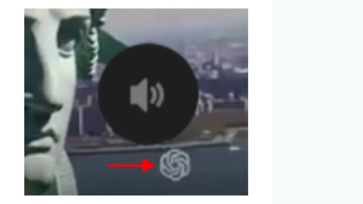 There is a Sora watermark on the bottom right of the full video shared on Threads, indicating that it was made with the text to video AI generator. (Source: Threads/Modified by Logically Facts)