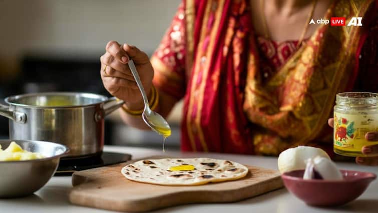 How much calories increase after applying ghee on one roti एक रोटी में घी लगाने के बाद कितनी बढ़ जाती है कैलोरी, कितना चलने पर पूरी तरह होगी डायजेस्ट