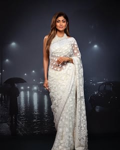 Shilpa Shetty Is Elegance Personified In White Saree, See Pics
