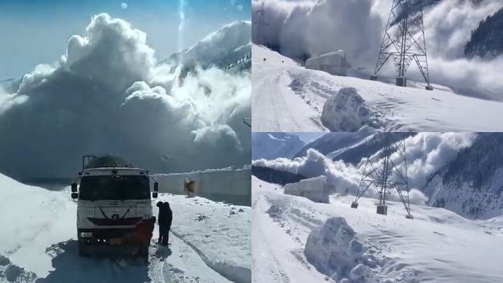 Sonmarg Avalanche: सोनमर्ग हिमस्खलन का वीडियो सोशल मीडिया पर जमकर वायरल हो रहा है. प्रशासन ने इन क्षेत्रों में रहने वाले लोगों सावधानी बरतने के लिए कहा है.