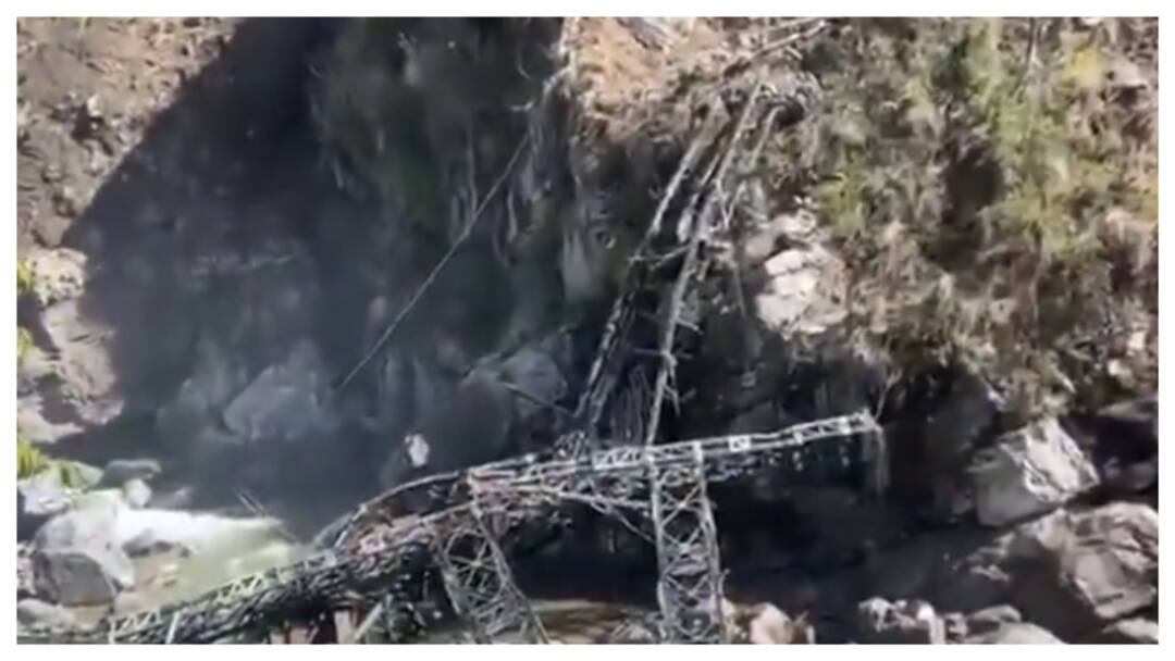 Bridge Collapses Near Hemkund Sahib After Landslide In Uttarakhand Bridge Collapses Near Hemkund Sahib After Landslide In Uttarakhand