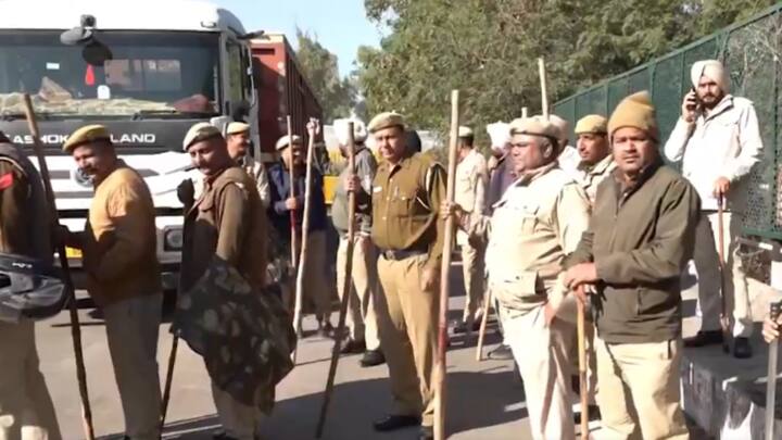 Security heightened at Chandigarh-Mohali border ahead of farmers protest.