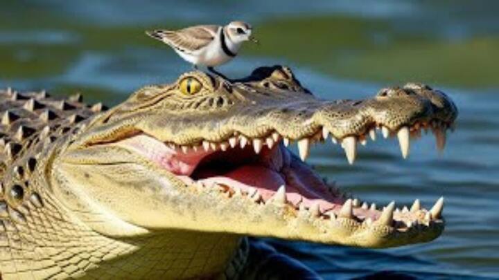 मगरमच्छ और प्लोवर एक दूसरे पर निर्भर होते हैं. एक तरफ जहां मगरमच्छ के दांतों की सफाई हो जाती है, तो वहीं दूसरी ओर प्लोवर को भी अपना खाना मिल जाता है.