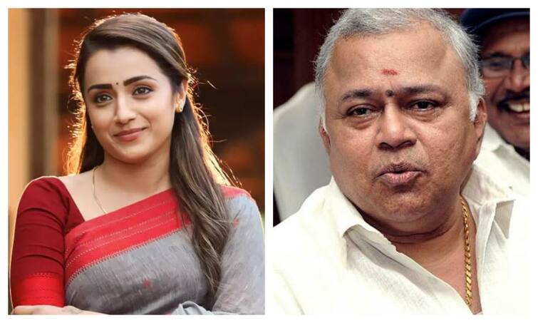 Actor Radharavi about trisha how to get Heroine chance in lesa lesa movie Radharavi about Trisha: ஓவர்நைட்ல நடந்த நடந்த விஷயம்... த்ரிஷாவுக்கு அடித்த ஜாக்பார்ட் சீக்ரெட்டை உடைத்த ராதாரவி!
