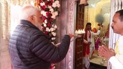 PM Narendra Modi Visit Uttarakhand: बर्फीले पहाड़ों के बीच मुखबा में PM मोदी की गंगा आरती, देखिए उत्तरकाशी से आईं ये तस्वीरें