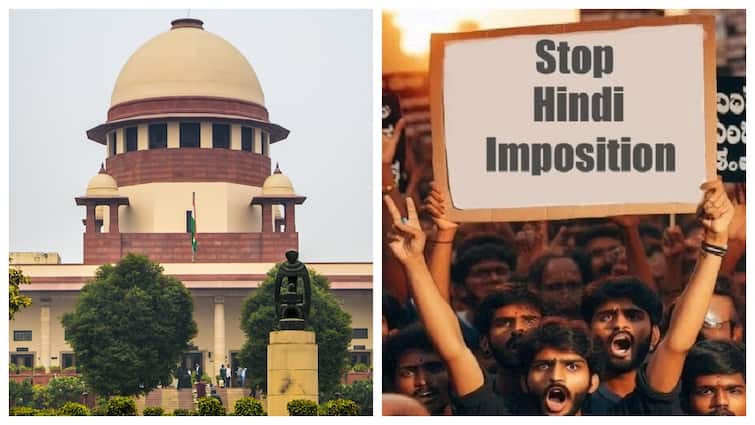 Hindi Language Row Reaches Supreme Court Petition Says Make Tamil Nadu Comply உச்ச நீதிமன்றத்திற்கு சென்ற மொழி பிரச்னை.. தமிழ்நாட்டில் மும்மொழி கொள்கை ஏற்கப்படுமா?
