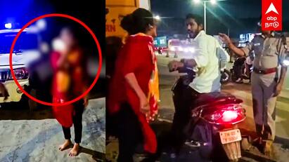 Police vs Drunken lady : தலைக்கேறிய போதை !நடுரோட்டில் இளம்பெண் அலப்பறை திணறிய போலீஸ்