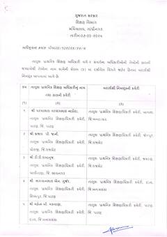 રાજ્યના 26 તાલુકા પ્રાથમિક શિક્ષણાધિકારીઓની સાગમટે બદલી, જુઓ યાદી