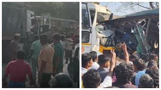 திருத்தணியில் பேருந்து, லாரி நேருக்கு நேர் மோதி விபத்து.. 5 பேர் பலியான சோகம்!