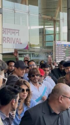 IIFA के लिए जयपुर पहुंचे Shah rukh Khan, एयरपोर्ट पर स्टाइलिश लुक में आए नजर