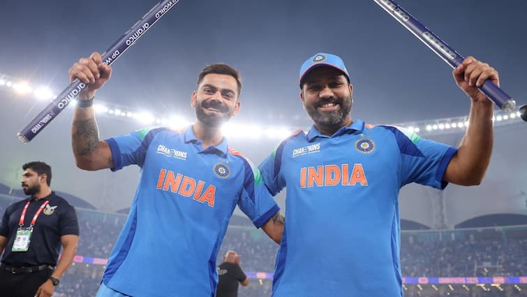 Rohit & Kohli Break Into 'Dandiya' Dance After India's Champions Trophy 2025 Win — WATCH