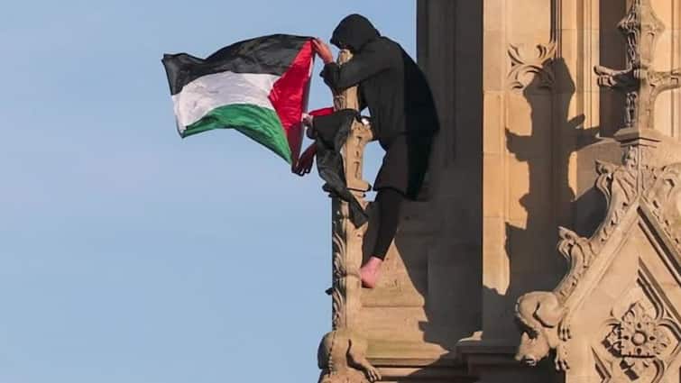 Man Who Climbed London’s Huge Ben With Palestinian Flag Comes Down After 16 Hours, Arrested