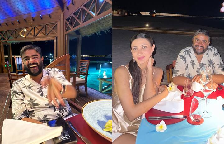 नीलम ने अपने पति सिद्धार्थ चोपड़ा के साथ भी अपनी कुछ फोटोज पोस्ट कीं. कपल समुंदर किनारे कैंडल लाइट डिनर एंजॉय करता नजर आया.