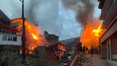 सोनप्रयाग के होटल में लाखों का नुकसान, आग बुझाने में फायर बिग्रेड भी हुआ परेशान