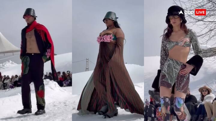 Gulmarg Fashion Show 2025 Images: जम्मू-कश्मीर के गुलमर्ग फैशन शो से विवाद पैदा हो गया है. रमजान के दौरान फैशन शो कराने को लेकर सवाल उठाए जाने पर सीएम उमर अब्दुला ने इस पर जांच के आदेश दे दिए हैं.