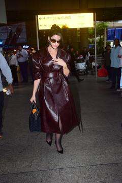 उफ्फ अदाओं से मार ही डालेंगी! लेदर ड्रेस में Nora Fatehi ने ढाया कहर, एयरपोर्ट पर बिखेरा जलवा