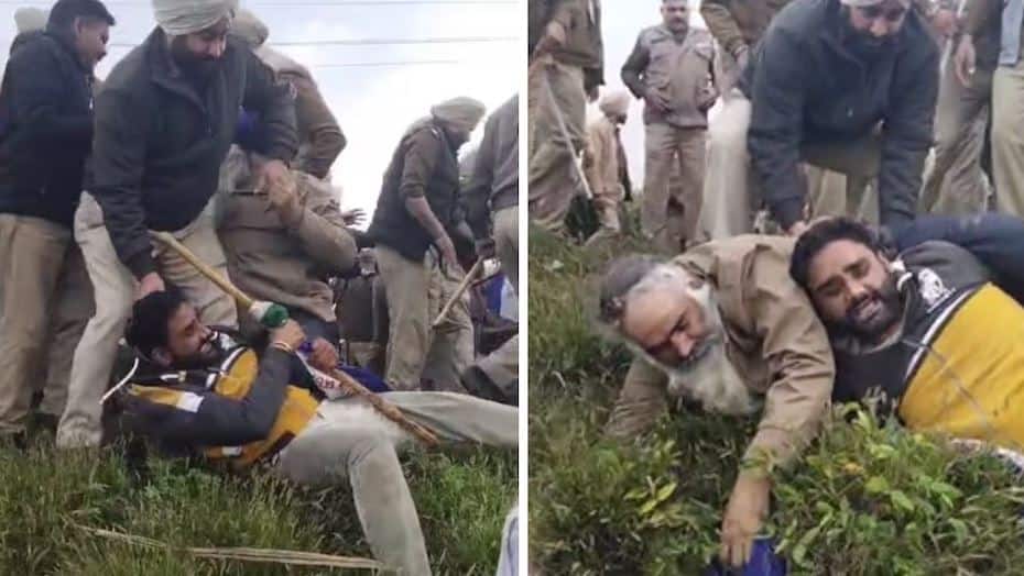Clash between farmers and police in Gurdaspur Farmer Protest: ਗੁਰਦਾਸਪੁਰ 'ਚ ਕਿਸਾਨਾਂ ਤੇ ਪੁਲਿਸ ਵਿਚਾਲੇ ਝੜਪ, ਲੱਥੀਆਂ ਪੱਗਾਂ, 7 ਜ਼ਖ਼ਮੀ, ਐਕਸਪ੍ਰੈਸਵੇਅ ਲਈ ਜ਼ਬਰਦਸਤੀ ਜ਼ਮੀਨ ਖੋਹਣ ਦਾ ਦੋਸ਼