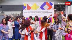 कोरियाई कल्चरल सेंटर ने होली मिलन समारोह का आयोजन, बॉलीवुड गानों पर थिरके अधिकारी