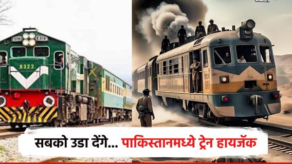 Pakistan Train Hijack मोठी बातमी ! पाकिस्तानमध्ये 'जाफर एक्सप्रेस हायजॅक'; 6 जवानांना मारलं, ट्रेनमधील 120 प्रवासी ओलीस
