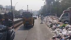 Thane News: ठाण्यातील रस्ता पाहून ओकारी येईल, डम्पिंग ग्राऊंड बंद असल्याने कचऱ्याचा ढीग साचला