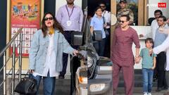 फैमिली संग होली मनाने के लिए निकलीं करीना कपूर, तैमूर का हाथ थामे एयरपोर्ट पर स्पॉट हुए सैफ