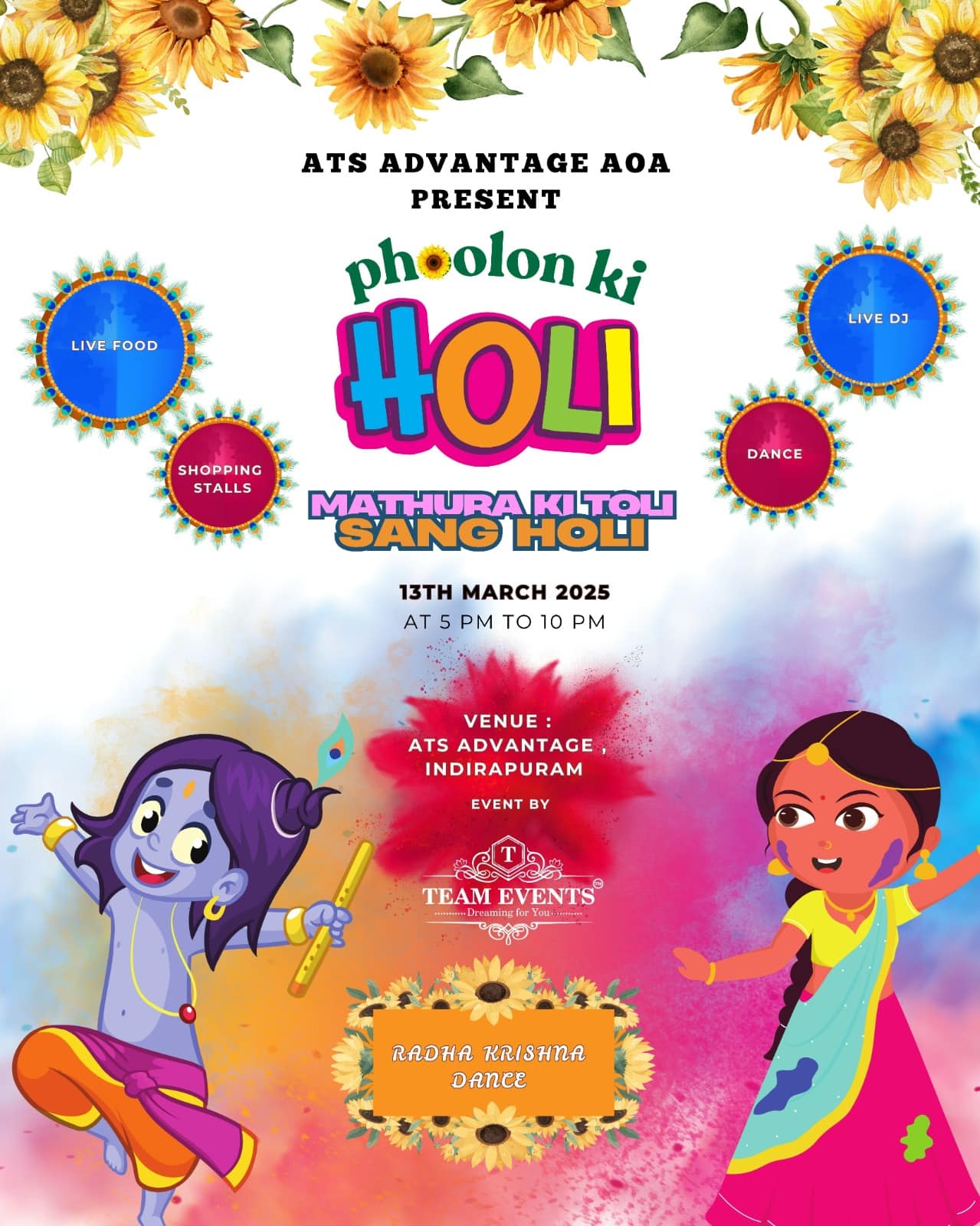 Festival of Colours 2025: Residents of Noida, NCR Indirapuram Getting Ready for Grand Holi Celebration