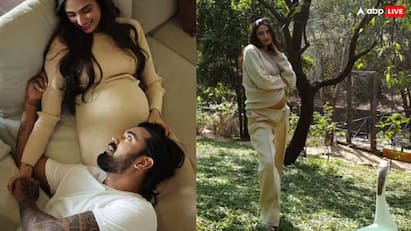 Athiya Shetty Flaunting Baby Bump: આથિયા શેટ્ટી તેના ગર્ભાવસ્થાના ફેજનો આનંદ માણી રહી છે. તેણીએ તેના બેબી બમ્પને ફ્લોન્ટ કરતી તસવીરો શેર કરી છે. તેના ફોટા સોશિયલ મીડિયા પર વાયરલ થતા રહે છે.