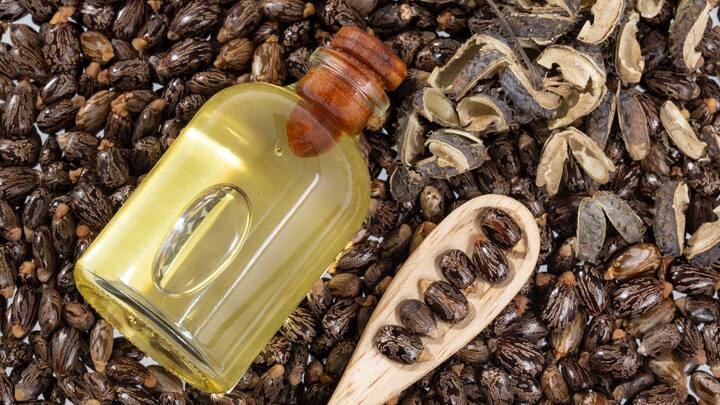 Castor Oil: Castor oil is great for removing skin color because of its deep cleansing properties. It helps in promoting hydration while also lifting skin color residues. For a more spreadable consistency, mix it with lighter oils like coconut or almond.  (Image Source: Canva)