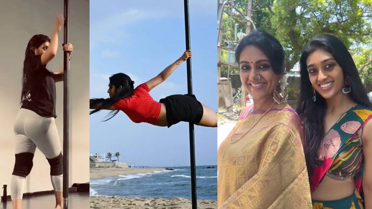 watch actress Devadarsini Sukumaran daughter niyathi kadambi pole dance video Niyathi Kadambi : உடலை வளைத்து வளைத்து போல் டான்ஸ்..நியதி கடம்பி வெளியிட்ட வீடியோ