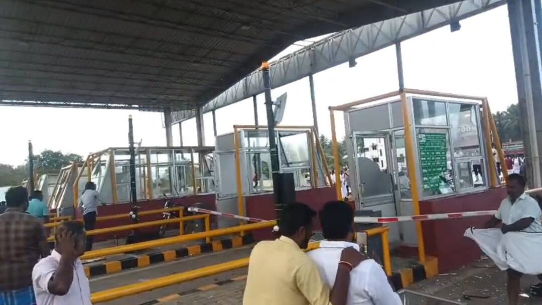 Batlagundu Tollgate : அடித்து நொறுக்கப்பட்ட டோல்கேட்! வத்தலக்குண்டுவில் பரபரப்பு.. நடந்தது என்ன?