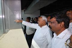PHOTOS: CM नीतीश ने अंतरराष्ट्रीय फ्लाइट टर्मिनल का लिया जायजा, पटना एयरपोर्ट पर बन रहे 11 एयरो स्टेशन