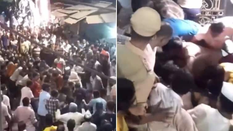 Video Shows Mob Trying To Break Into Maharashtra Mosque, Owaisi Says 'Masjid Attacked In Police Presence'