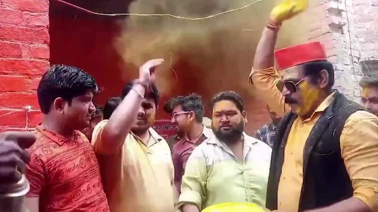 Holi Celebrated At Sambhal’s Kartikeya Mahadev Temple After 46 Years