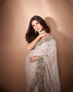 Tara Sutaria Is A Vision To Behold In A Beige Saree; See Latest PICS