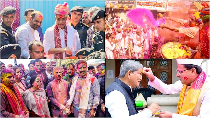 Holi is being celebrated with great pomp and splendour across India, as people smeared ‘gulaal’ on each other, exchanged sweets, and revelled in the festive spirit.