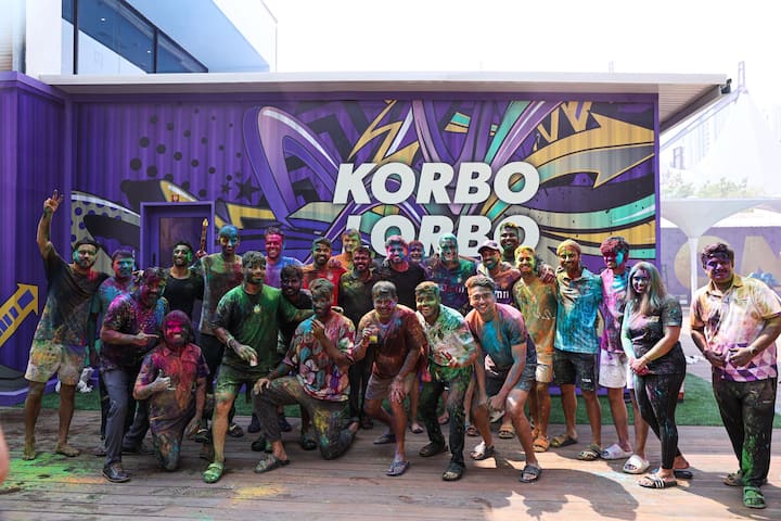 Players and associate staff participated in the traditional Holi celebrations, in which each other was fiercely colored. During this, there was an atmosphere of laughter and joking and harmony.