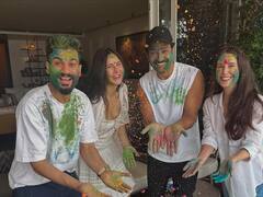 Celebs Holi Celebration: एक्स बॉयफ्रेंड विजय वर्मा संग होली मना रहीं तमन्ना भाटिया, कृति-कार्तिक भी रंगों में डूबे