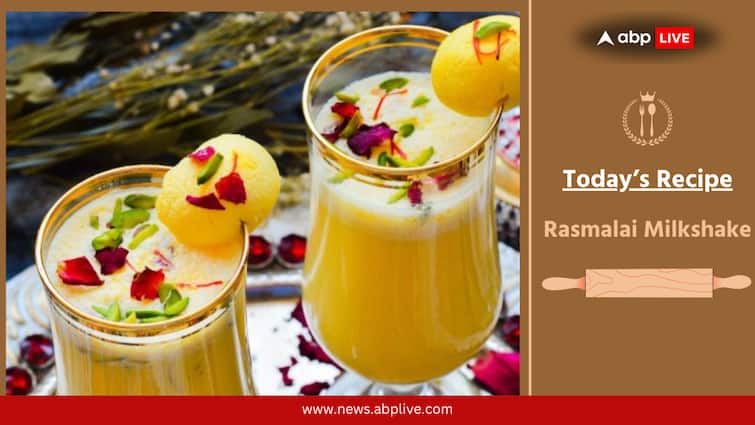 Holi 2025 Rasmalai Milkshake Recipe Holi Special - Rasmalai Milkshake Recipe