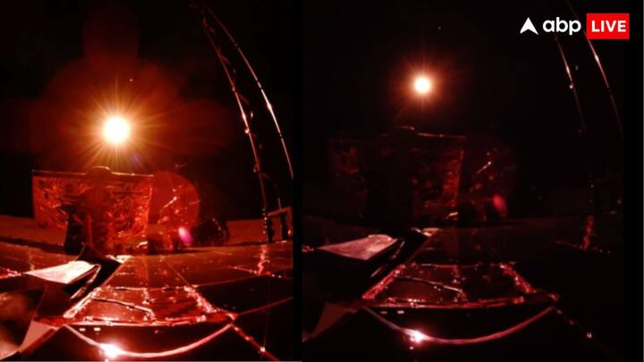 जब पृथ्वी, सूर्य और चंद्रमा के बीच आ जाती है तो चंद्र ग्रहण होता है. वहीं जब चंद्रमा, सूर्य और पृथ्वी के बीच आ जाता है तो सूर्य ग्रहण लगता है, लेकिन चंद्रमा से देखने पर स्थिति अलग हो जाती है जहां पृथ्वी, सूर्य को ढक देती है और सूर्य ग्रहण का अद्भुत दृश्य बनता है.