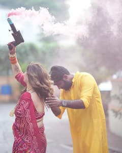 Arti Singh, Dipak Chauhan Share Glimpse Of Their First Holi After Marriage, See Pics