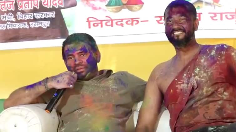 ‘Thumka Lagao Nahi Toh Suspend…’: Tej Pratap Asks Cop To Dance At Holi Party, BJP-JD(U) Cite ‘Jungle Raj’