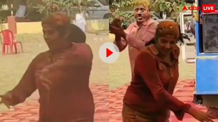 Rajasthan female police officer danced a lot in celebration of Holi video goes viral